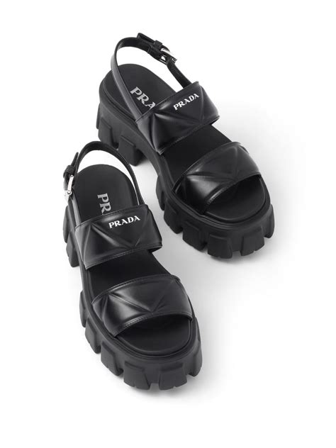 sandali pelle prada|prada ladies sandals.